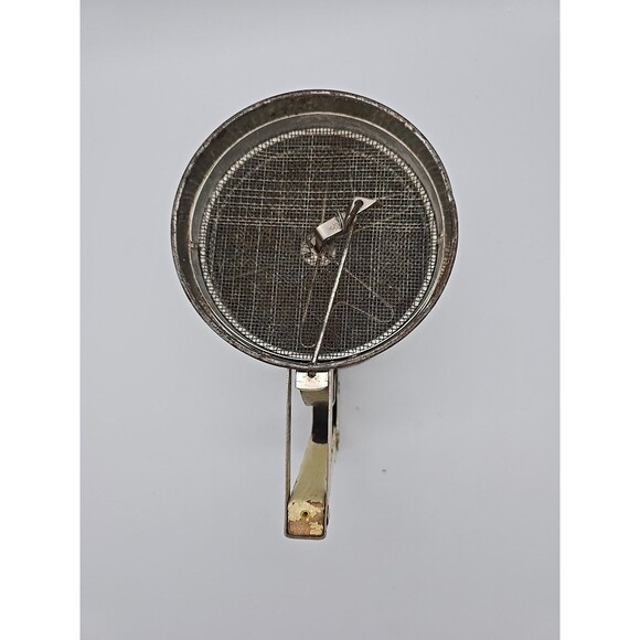 Androck Hand-i-Sift 3 Screen Flour Sifter Flowers Daisy Wood Handle Vtg - Works - Picture 6 of 12